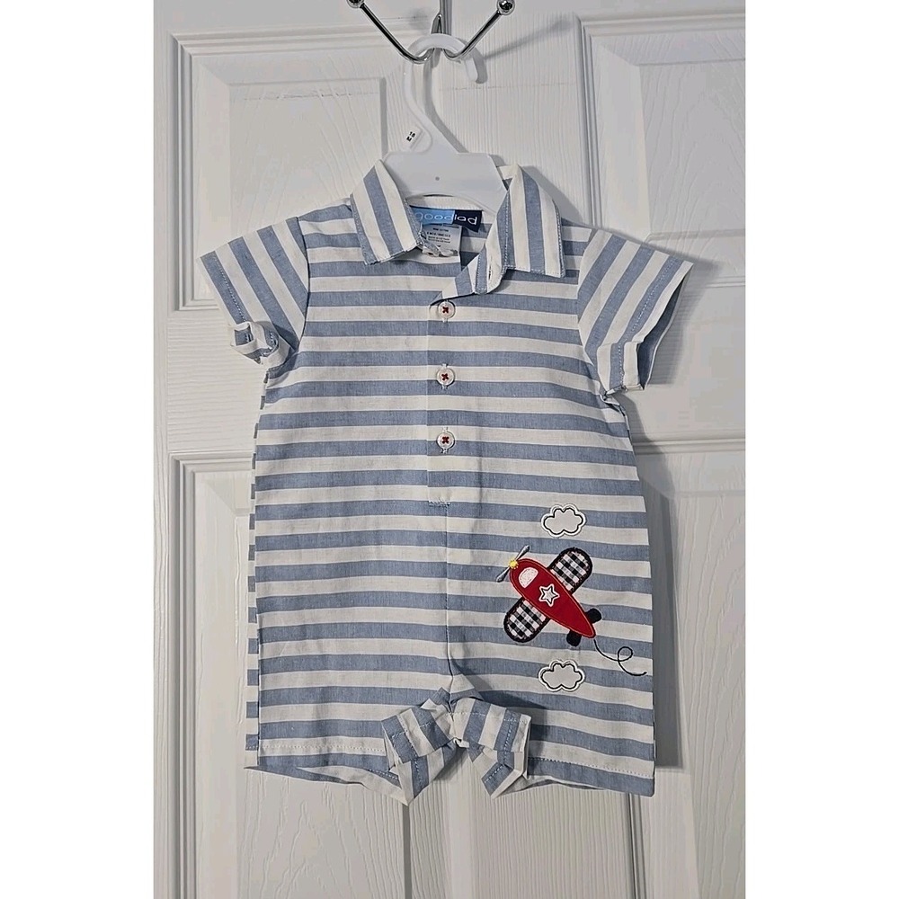 Goodlad Baby Boys Short Sleeve Romper Size 6M